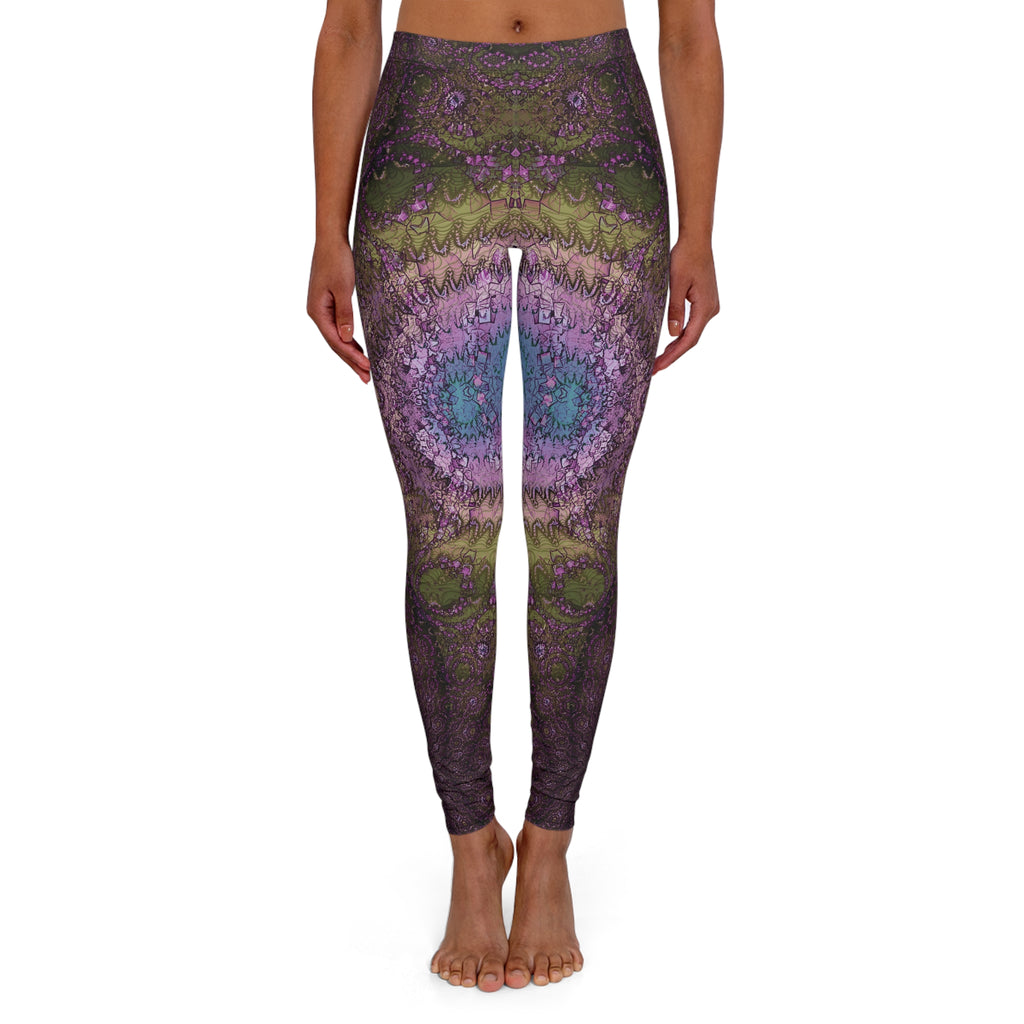Spandex Leggings - Love Light Fractals No.8b