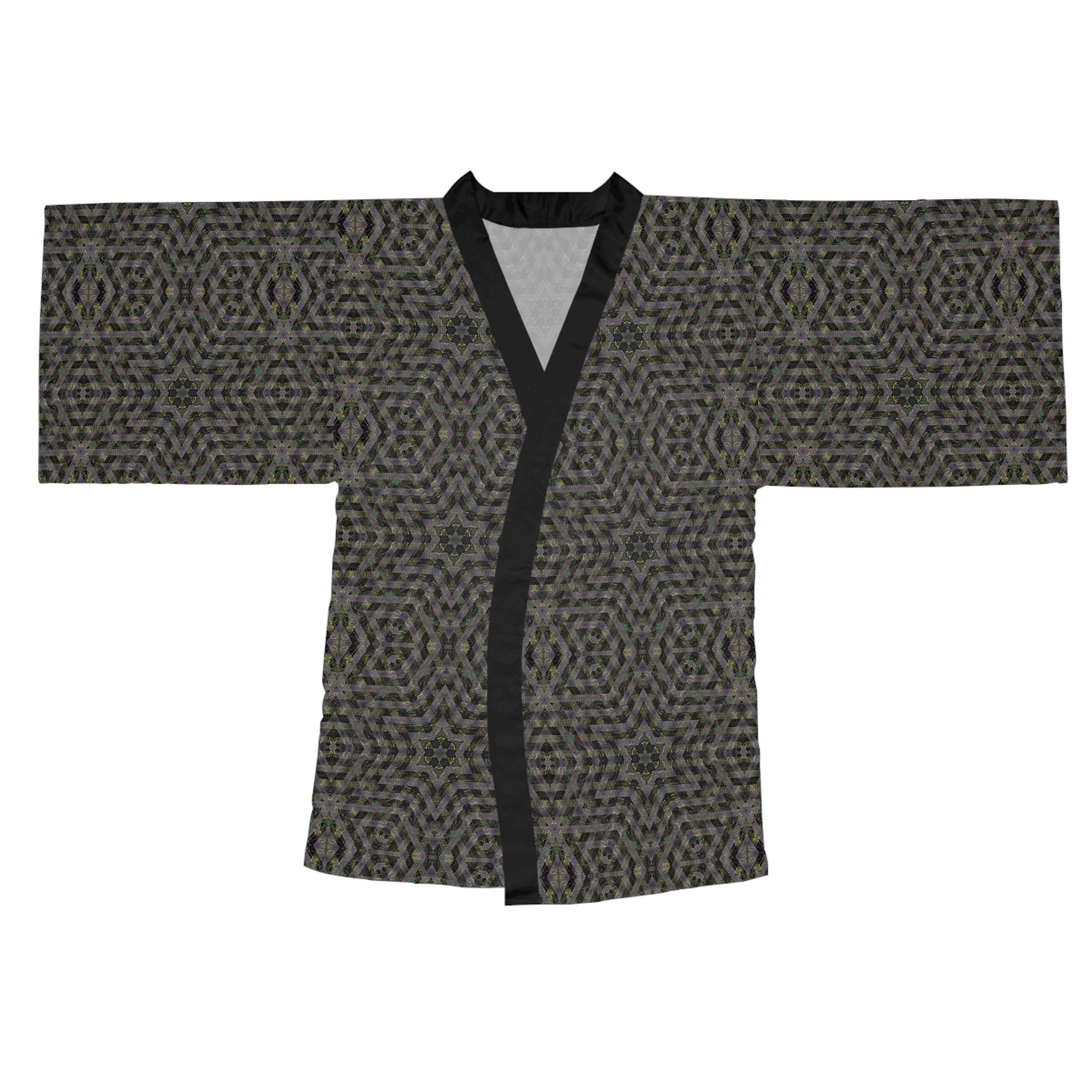 Long Sleeve Kimono Robe - P5 Kaleidoscopic No.6