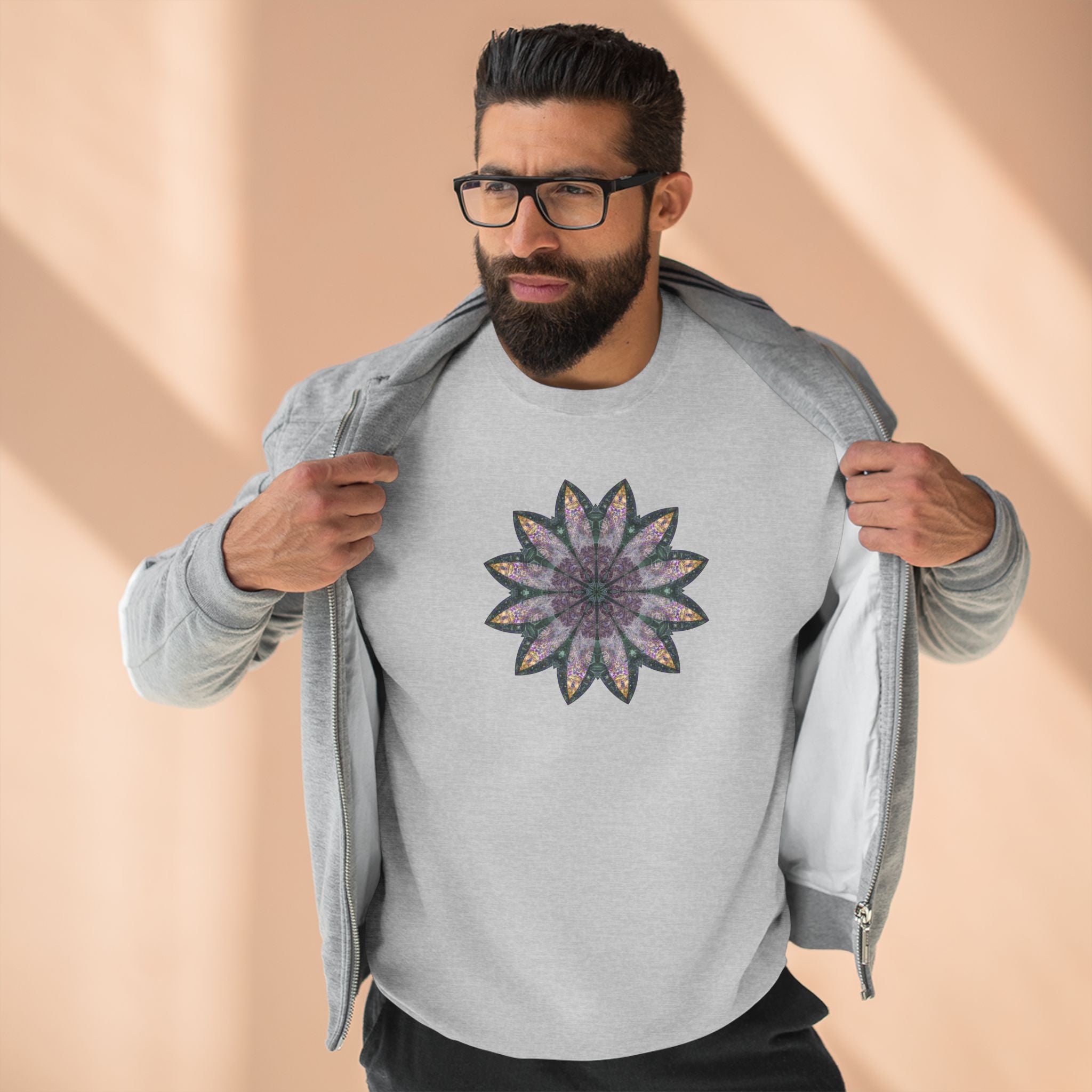 Unisex Crewneck Sweatshirt - Love Light Mandalas No.21