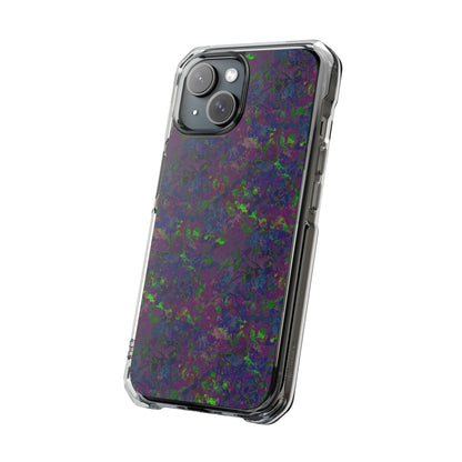 iPhone 15 Magnetic Clear Impact Case - Hidden Weave Series V3 No.23