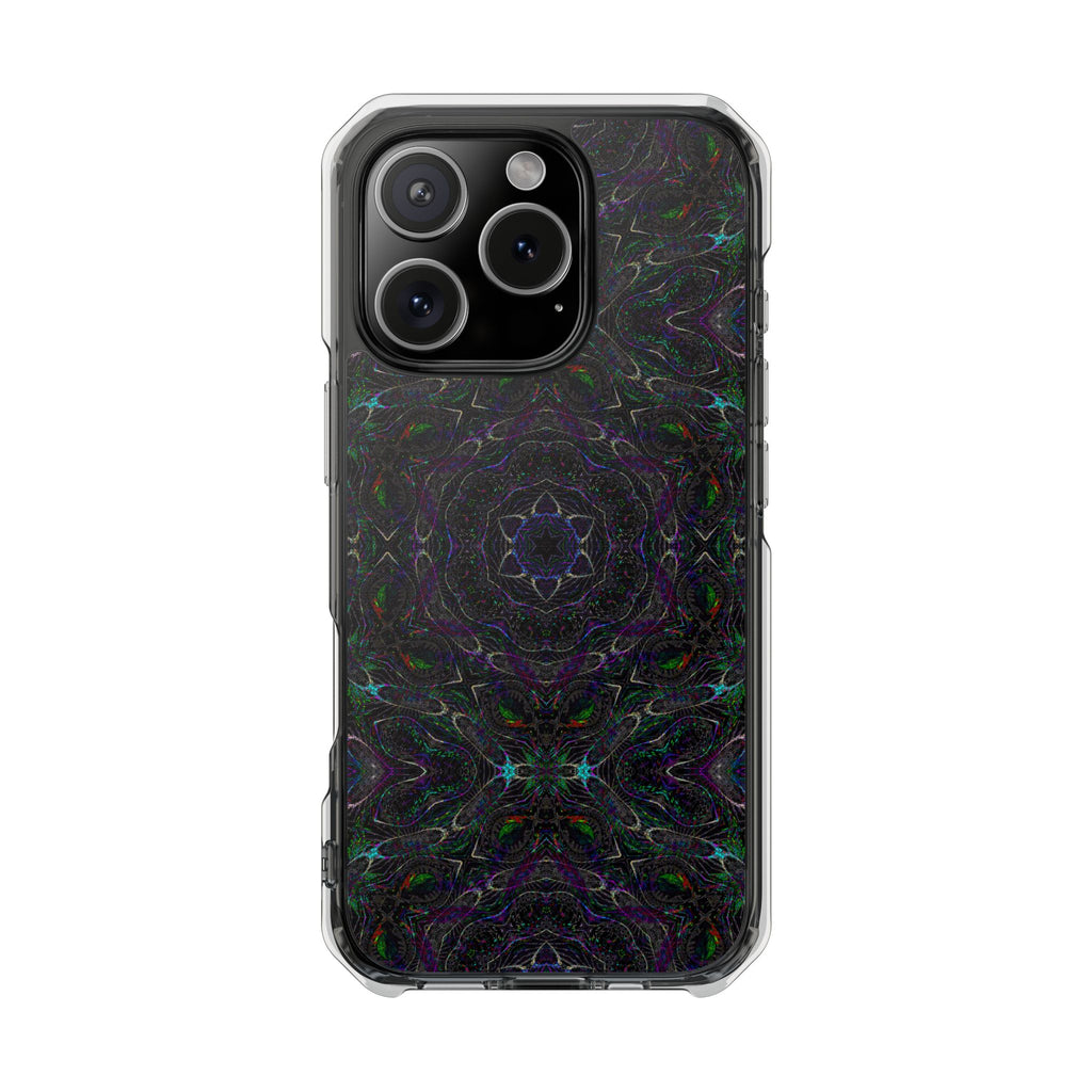 iPhone 16 Magnetic Clear Impact Case - P5 Kaleidoscopic No.32