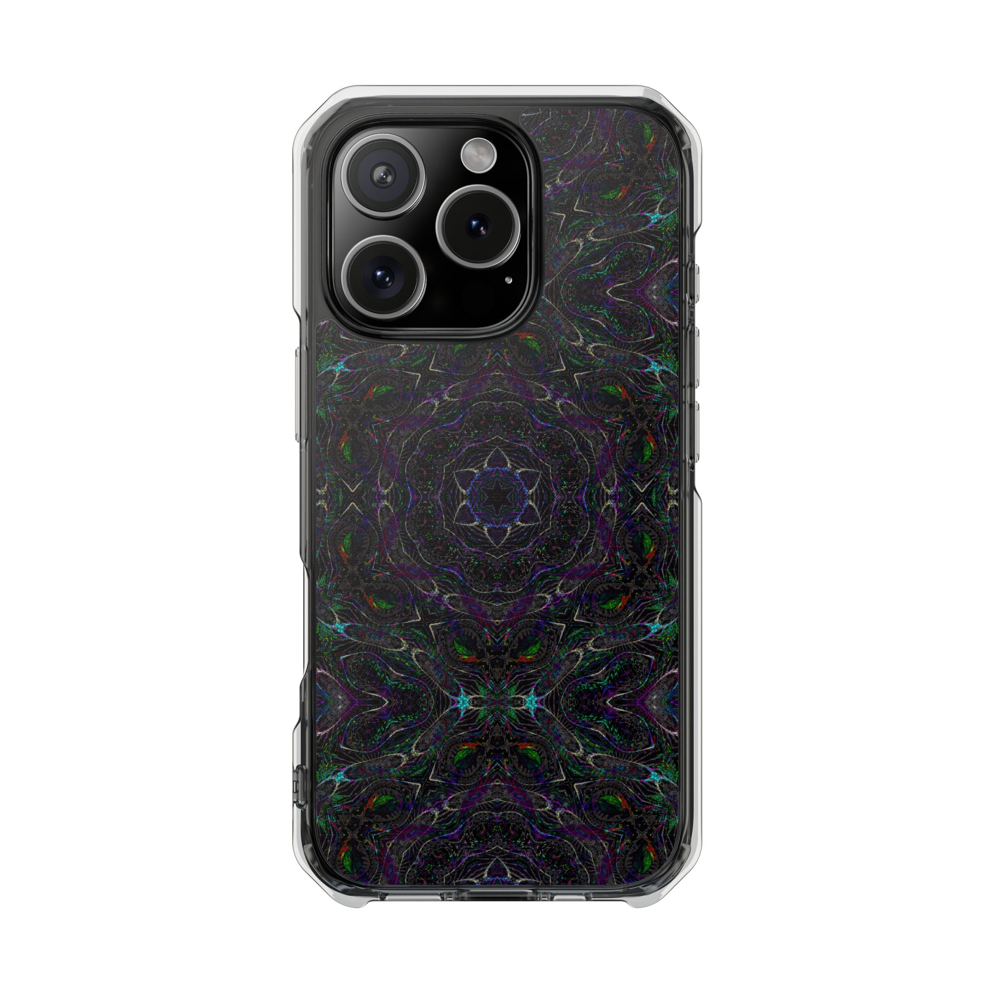 iPhone 16 Magnetic Clear Impact Case - P5 Kaleidoscopic No.32