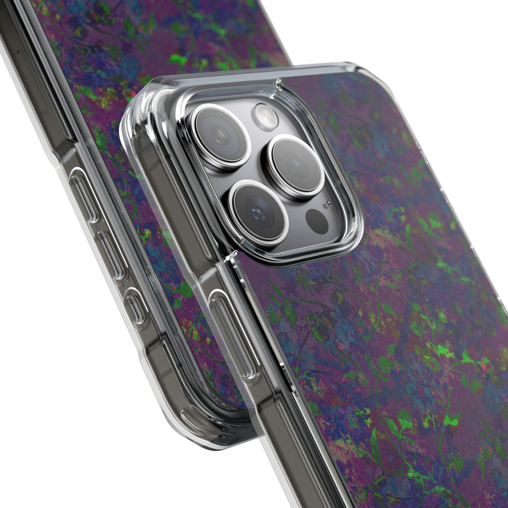 iPhone 15 Magnetic Clear Impact Case - Hidden Weave Series V3 No.23