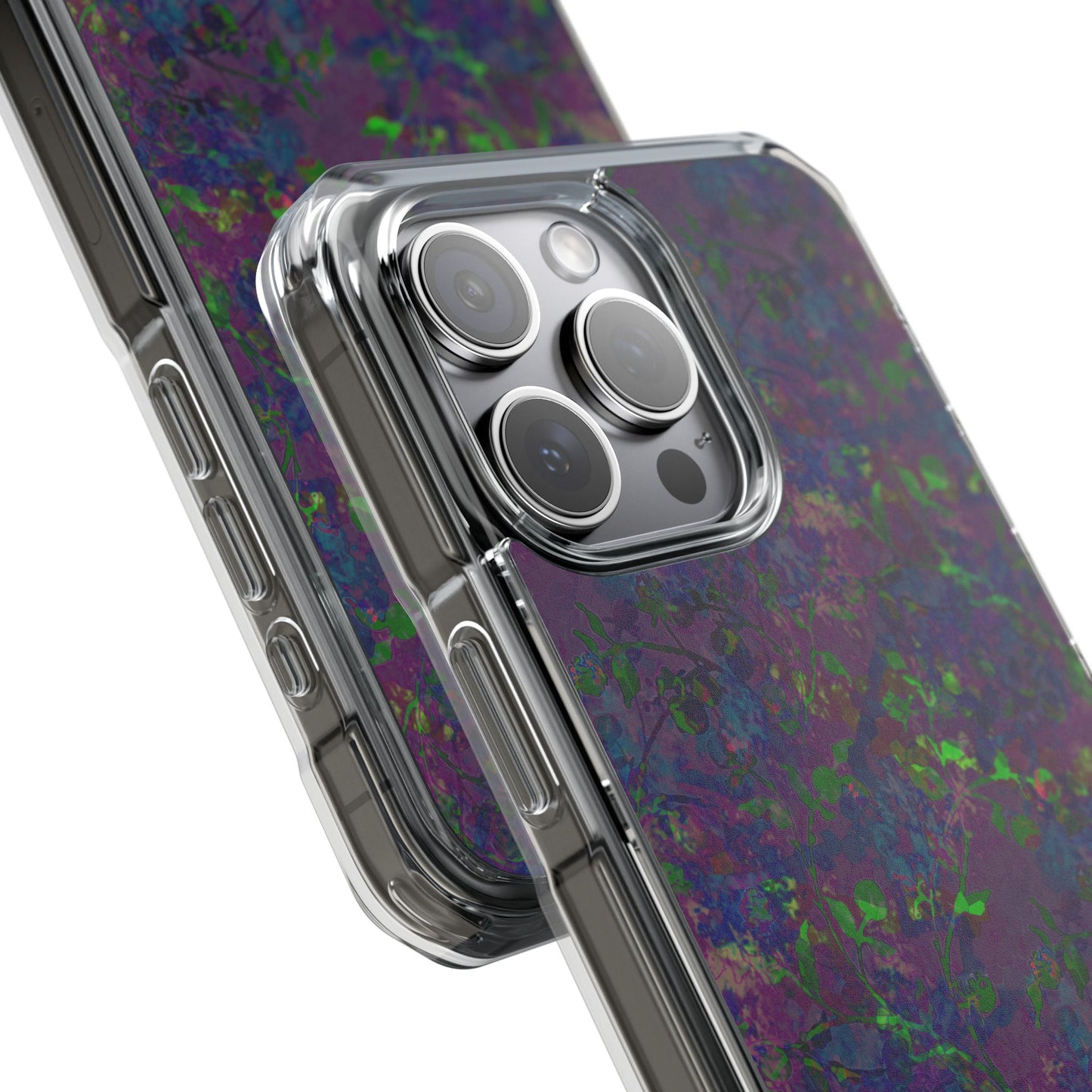 iPhone 15 Magnetic Clear Impact Case - Hidden Weave Series V3 No.23