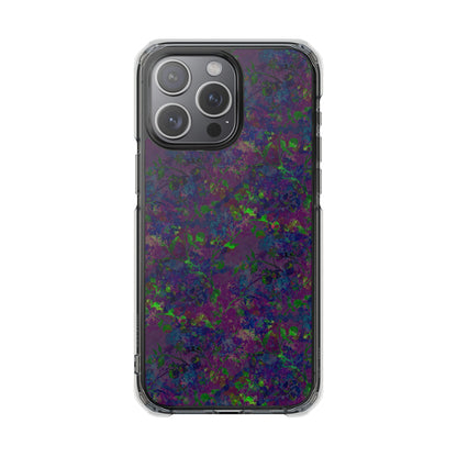 iPhone 15 Magnetic Clear Impact Case - Hidden Weave Series V3 No.23