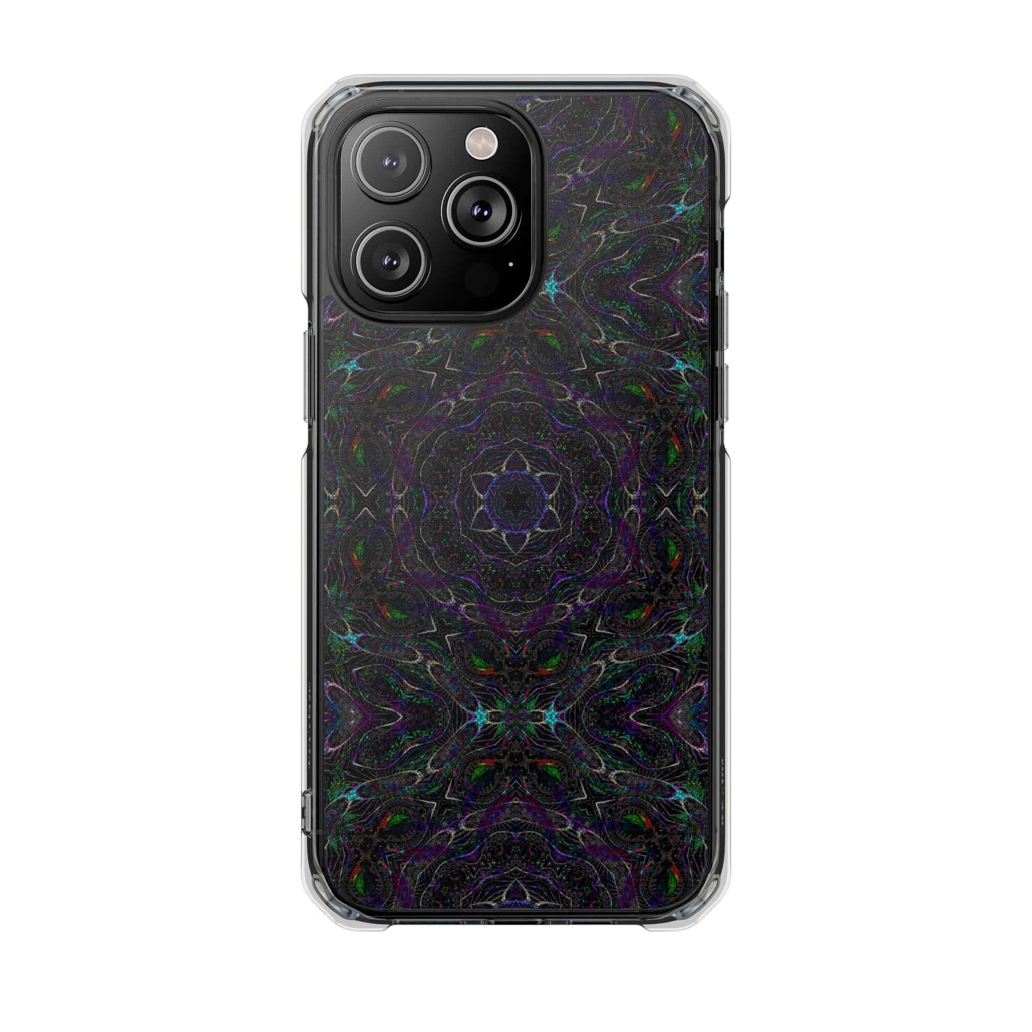 iPhone 14 Magnetic Clear Impact Case - P5 Kaleidoscopic No.32