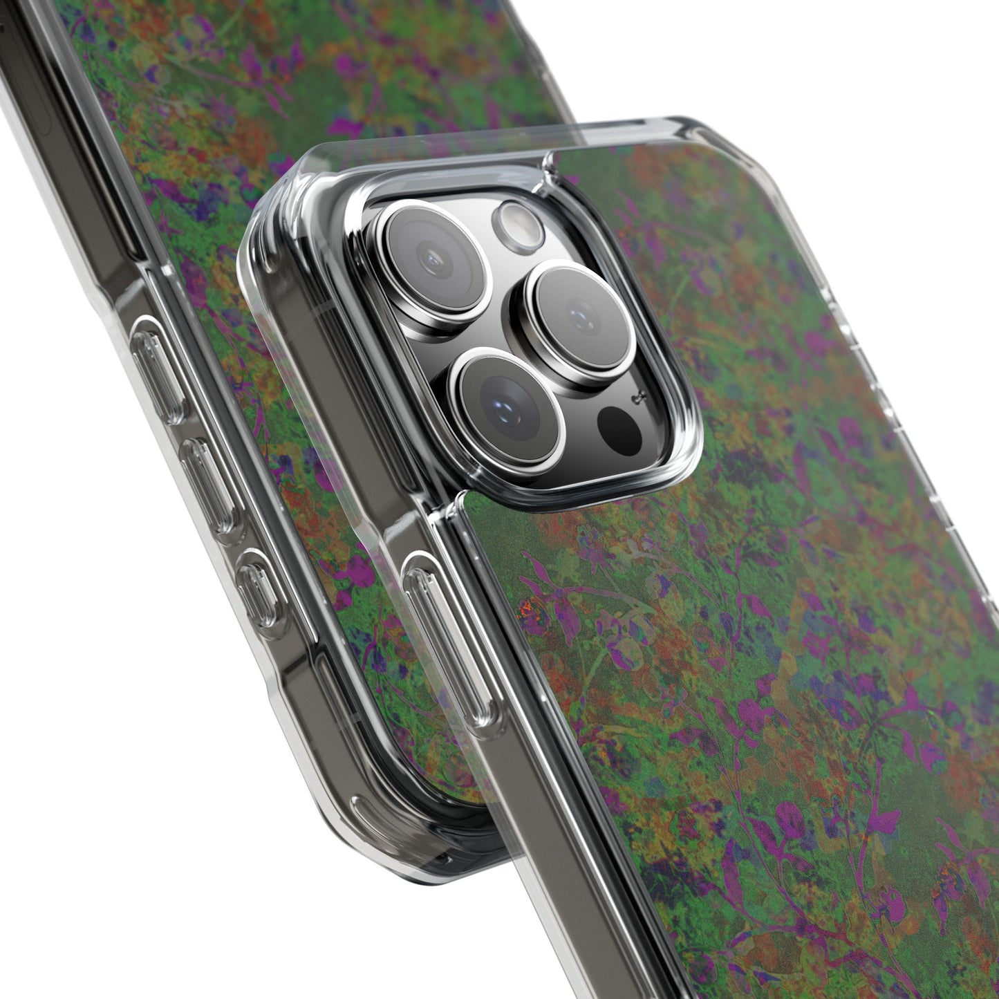 iPhone 16 Magnetic Clear Impact Case - Hidden Weave Series V3 No.24
