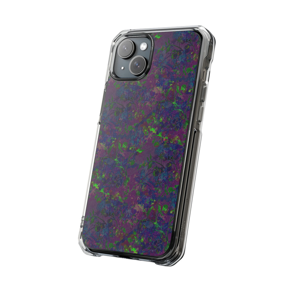iPhone 15 Magnetic Clear Impact Case - Hidden Weave Series V3 No.23