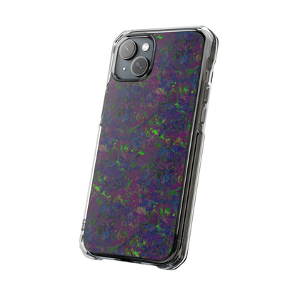 iPhone 15 Magnetic Clear Impact Case - Hidden Weave Series V3 No.23