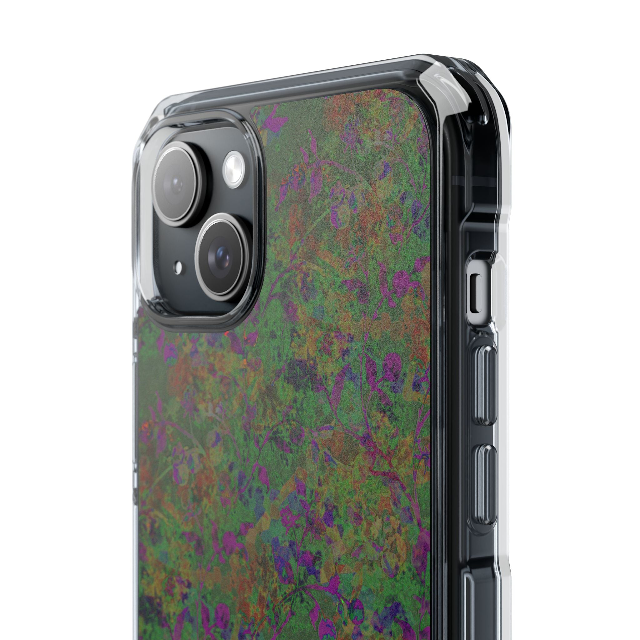 iPhone 15 Magnetic Clear Impact Case - Hidden Weave Series V3 No.24