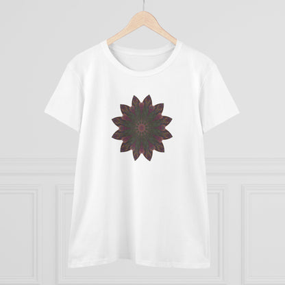 Women's Midweight Cotton Tee - Love Light Mandalas No.7