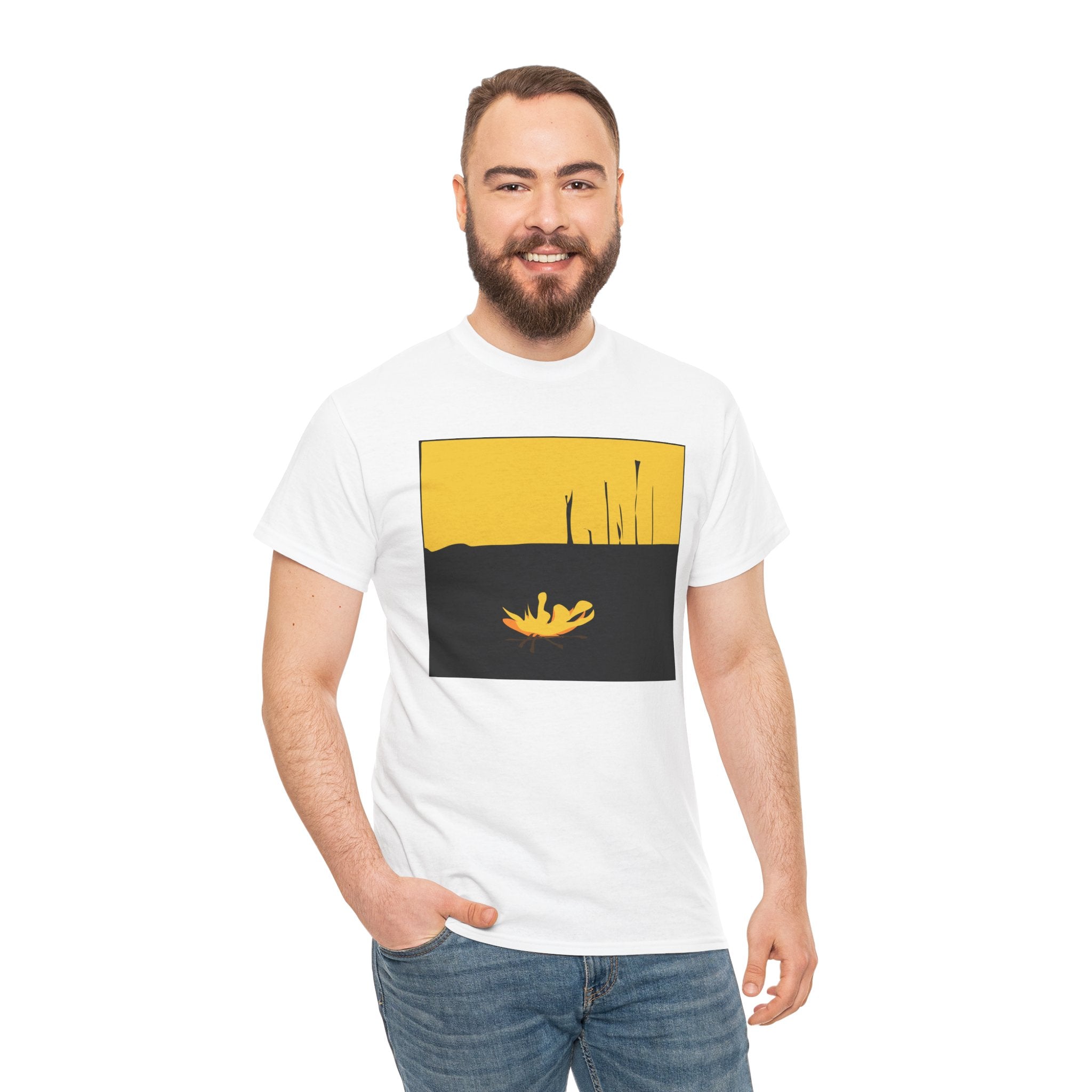 Unisex Heavy Cotton Tee - The Traveller Series (Fire)