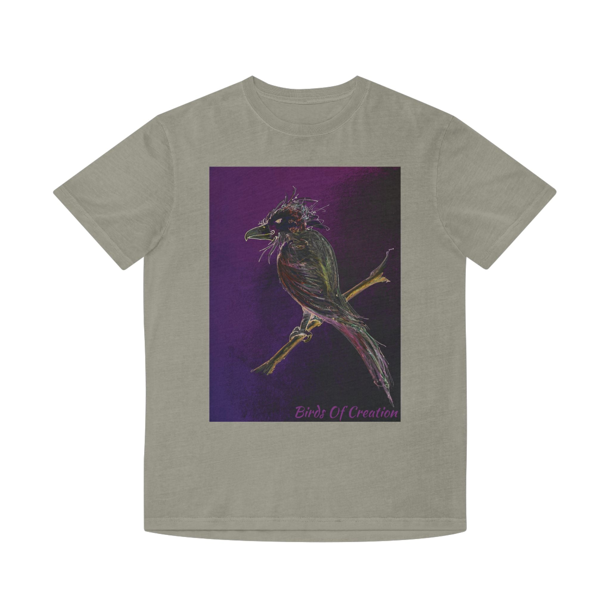 Unisex Faded Shirt - Birds Of Creation No.1