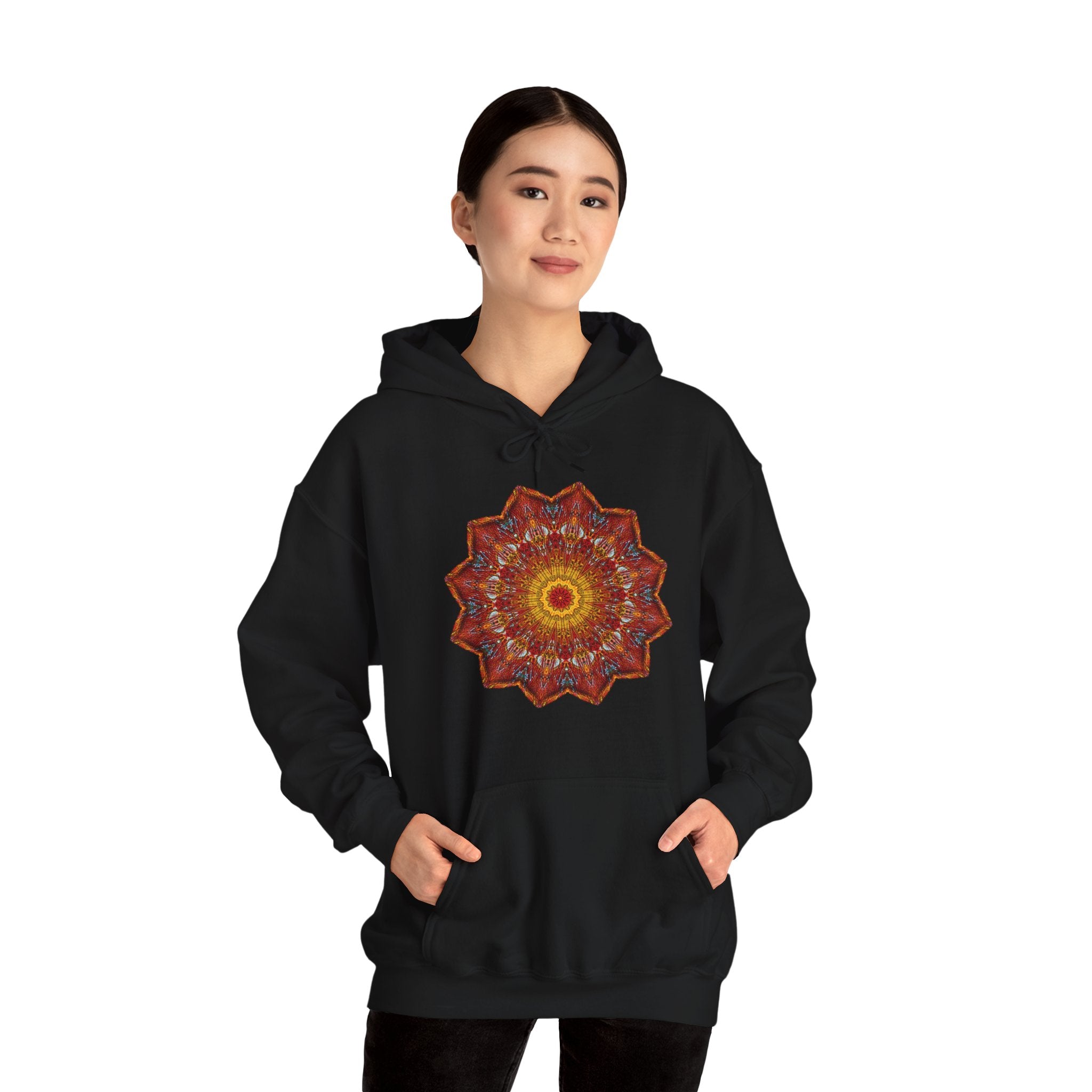 Unisex Heavy Blend™ Hooded Sweatshirt - Starflower Mandalas No.1