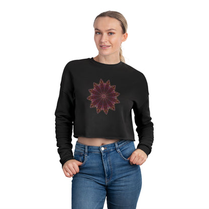 Women's Cropped Sweatshirt - Love Light Mandalas No.5