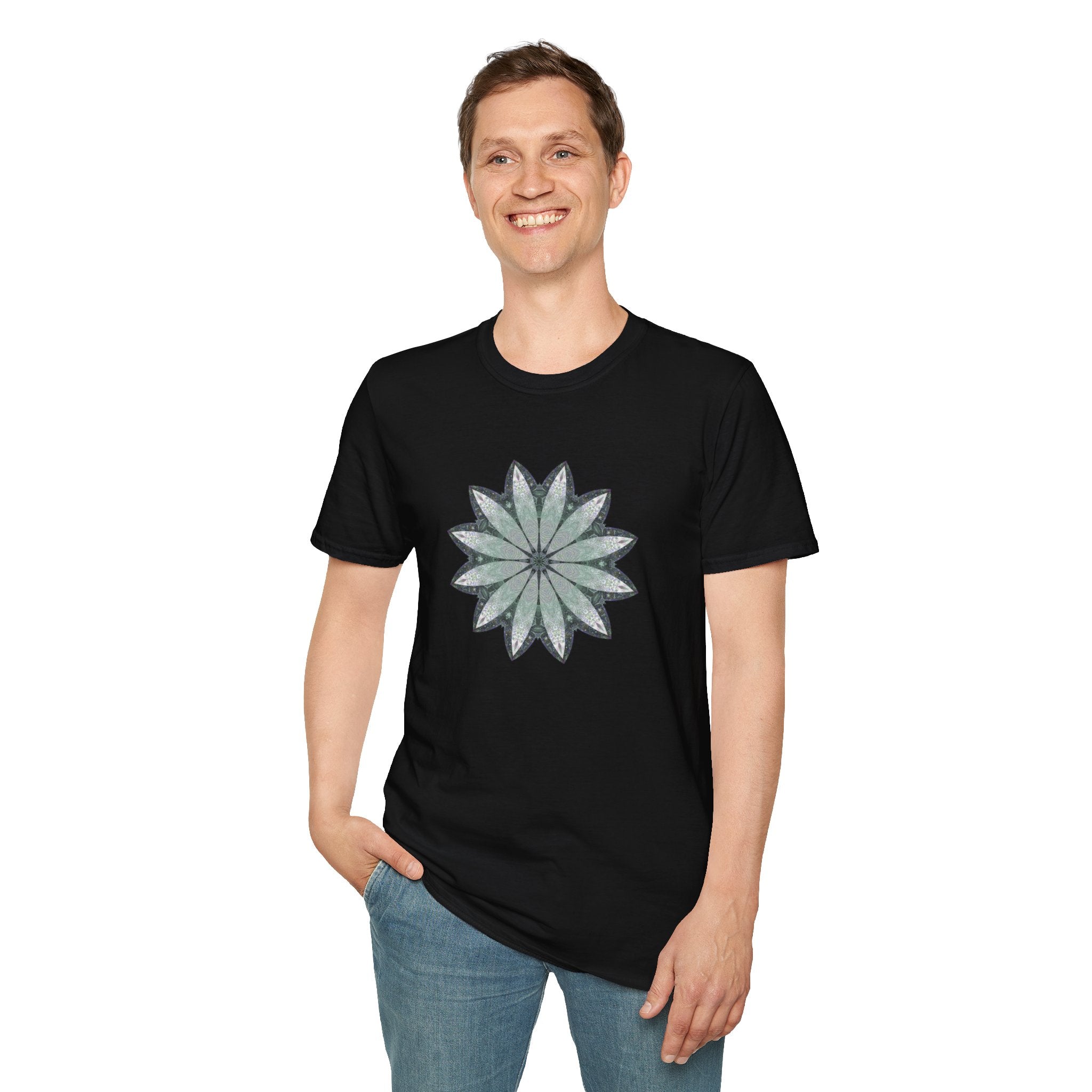 Unisex Softstyle T-Shirt - Love Light Mandalas No.22