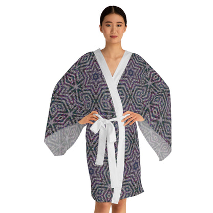 Long Sleeve Kimono Robe - P5 Kaleidoscopic No.26