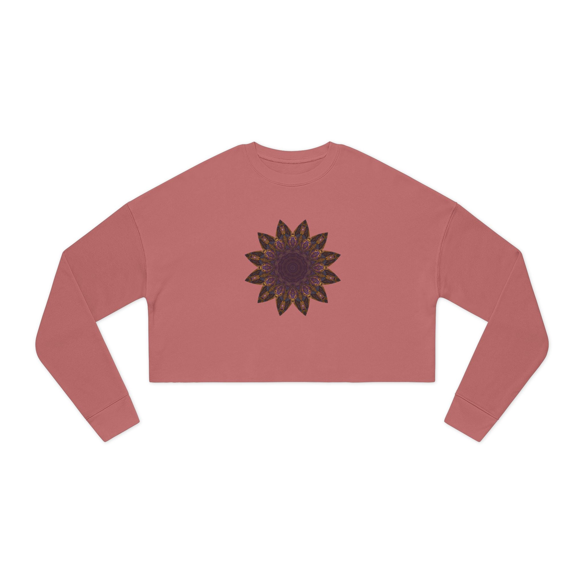 Women's Cropped Sweatshirt - Love Light Mandalas No.1