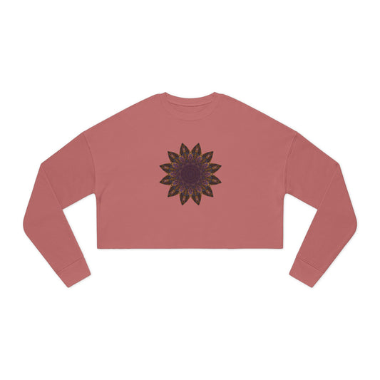 Women's Cropped Sweatshirt - Love Light Mandalas No.1