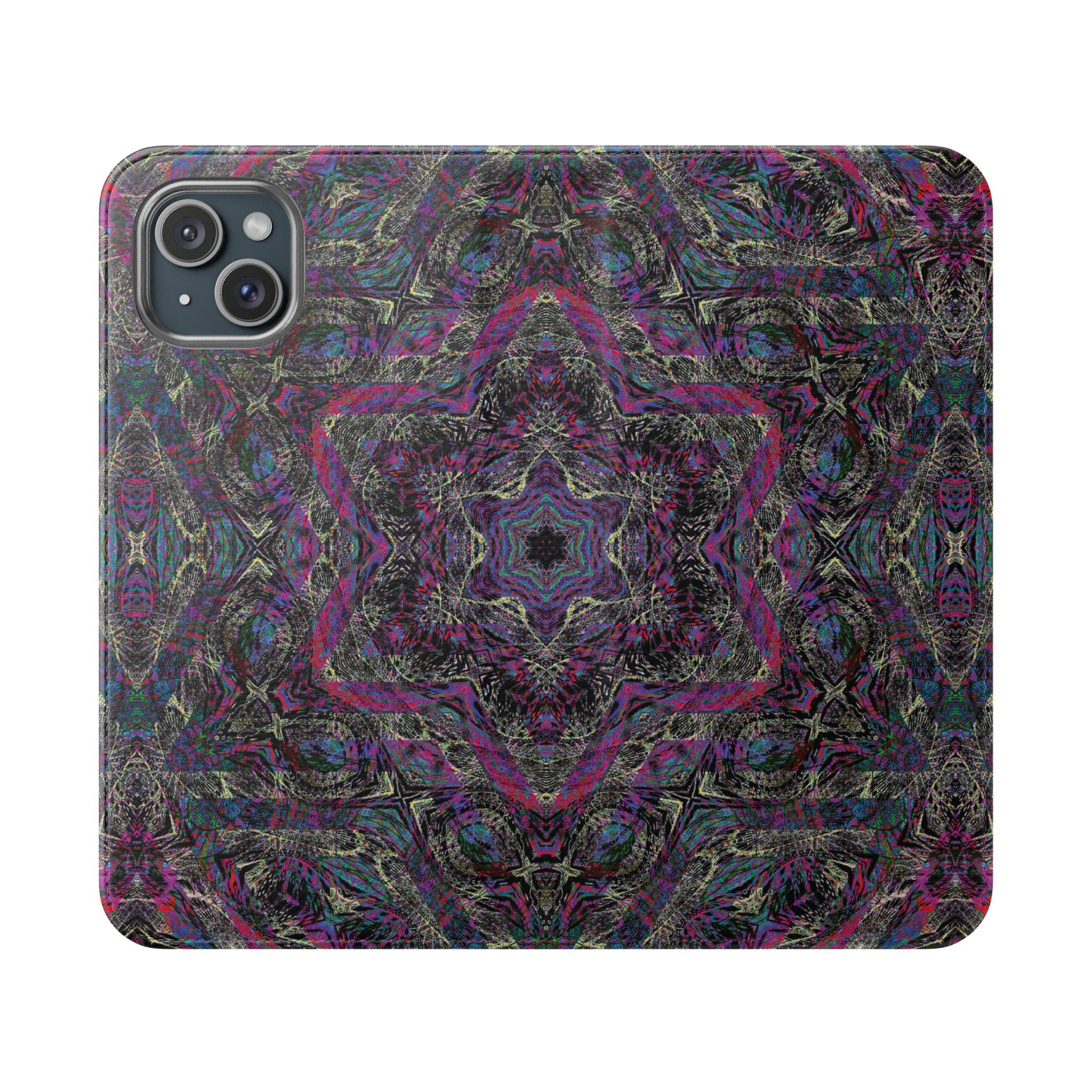 iPhone 15 Flip Case - P5 Kaleidoscopic No.33