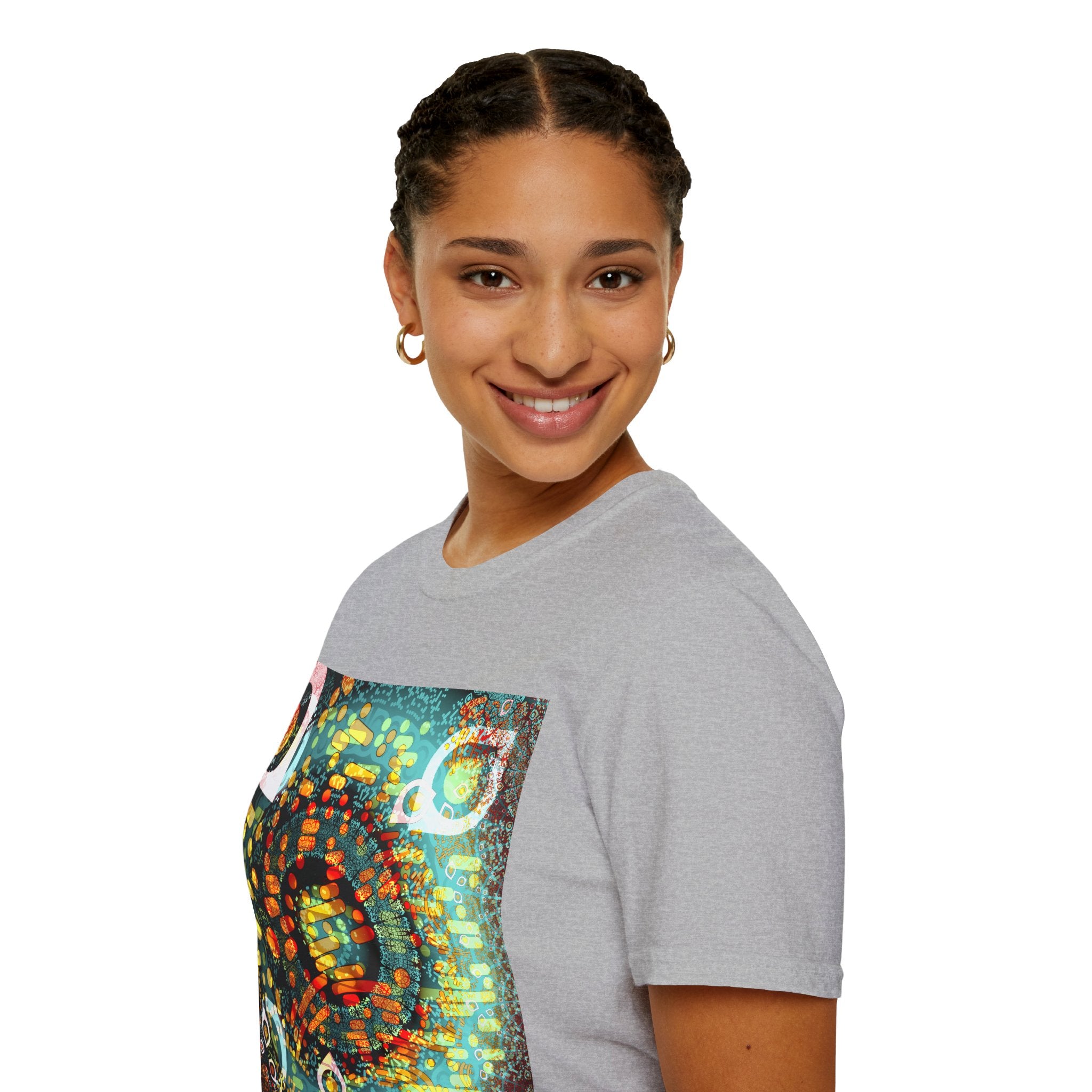 Unisex Softstyle T-Shirt - Psychedelic QR No.1