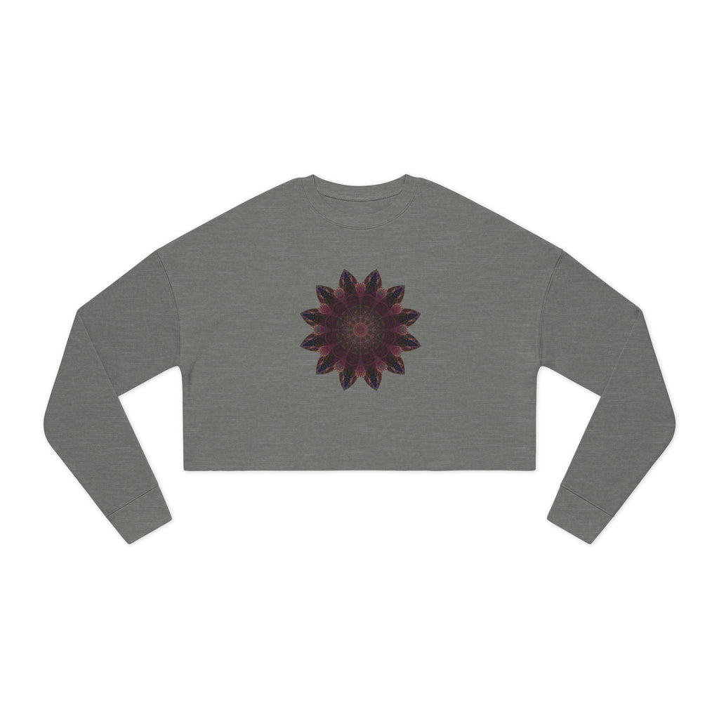Women's Cropped Sweatshirt - Love Light Mandalas No.8