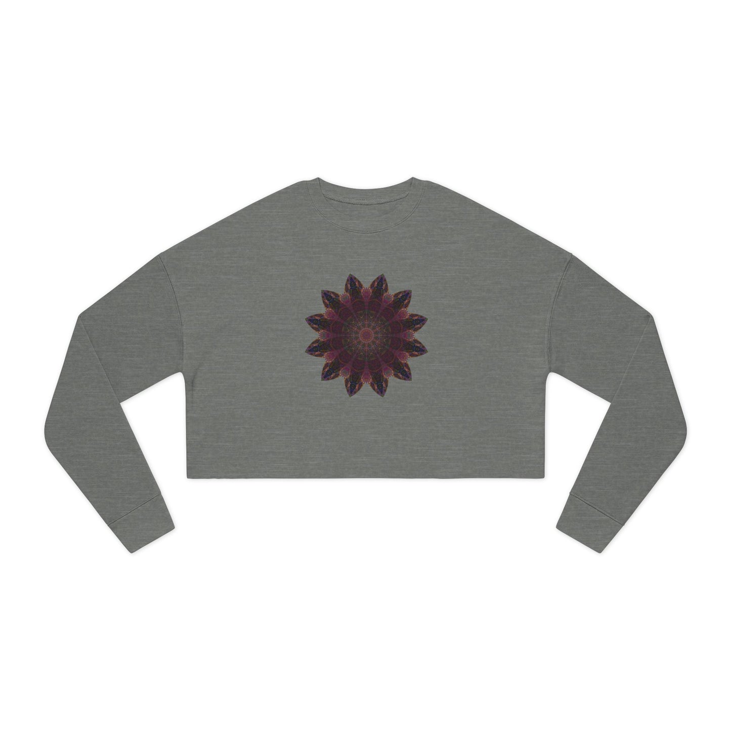 Women's Cropped Sweatshirt - Love Light Mandalas No.8