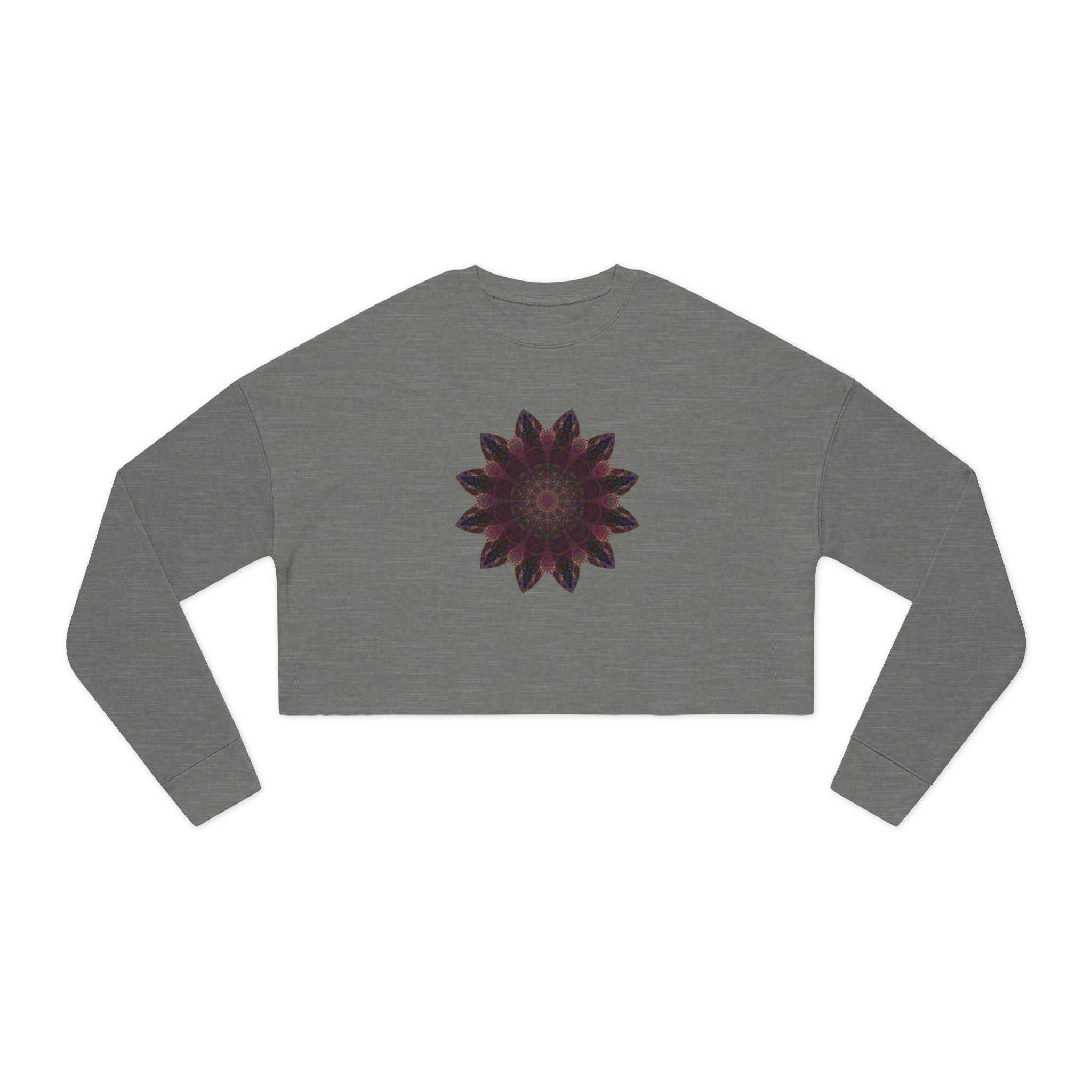 Women's Cropped Sweatshirt - Love Light Mandalas No.8