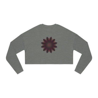 Women's Cropped Sweatshirt - Love Light Mandalas No.8