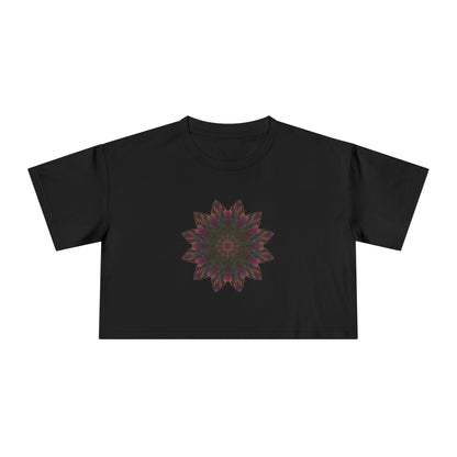 Women's Cropped Tee - Love Light Mandalas No.7