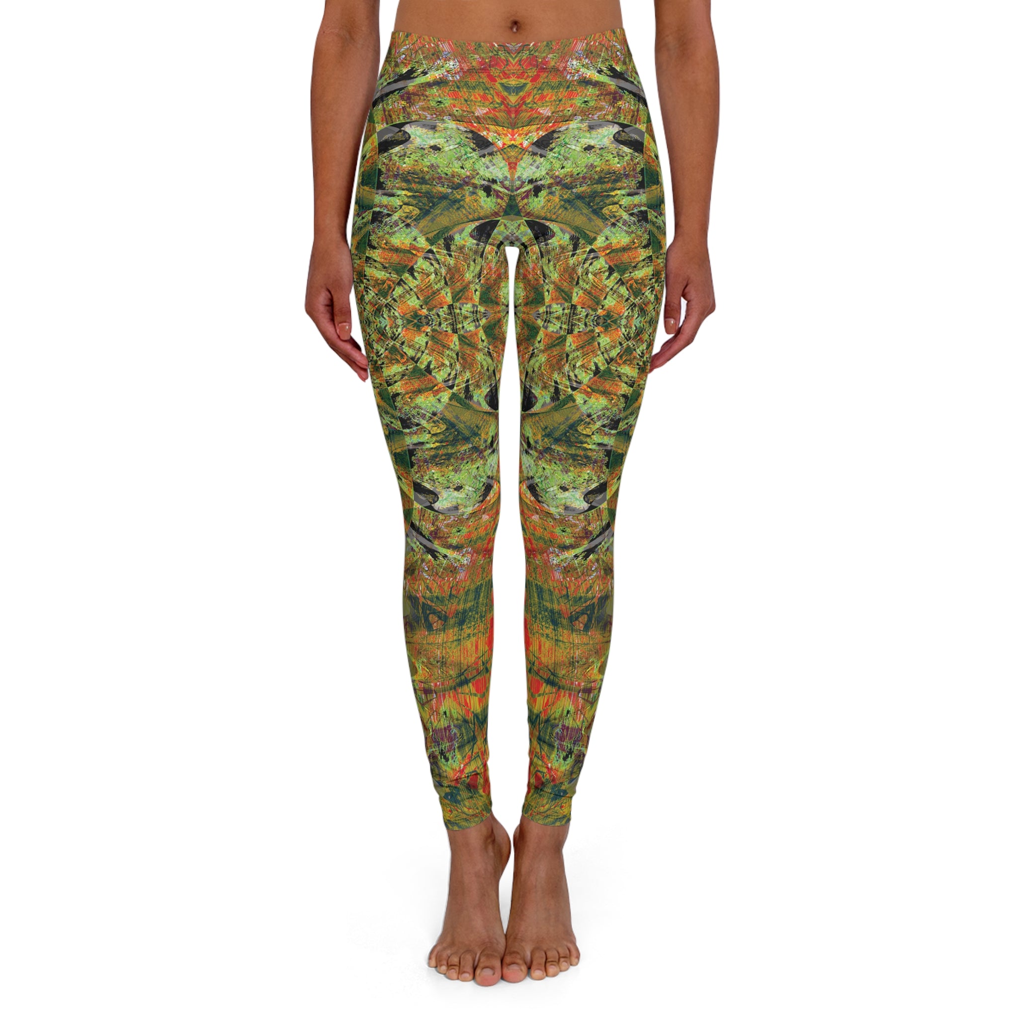 Spandex Leggings - Love Light Fractals No.4b