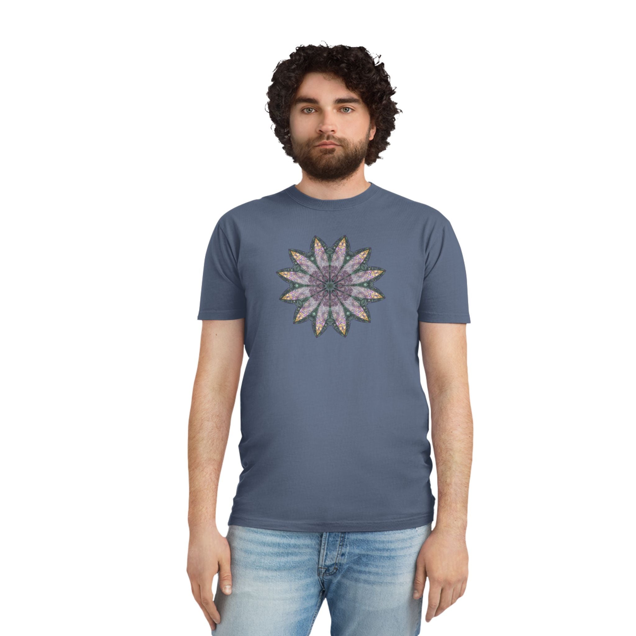 Unisex Faded Shirt - Love Light Mandalas No.21