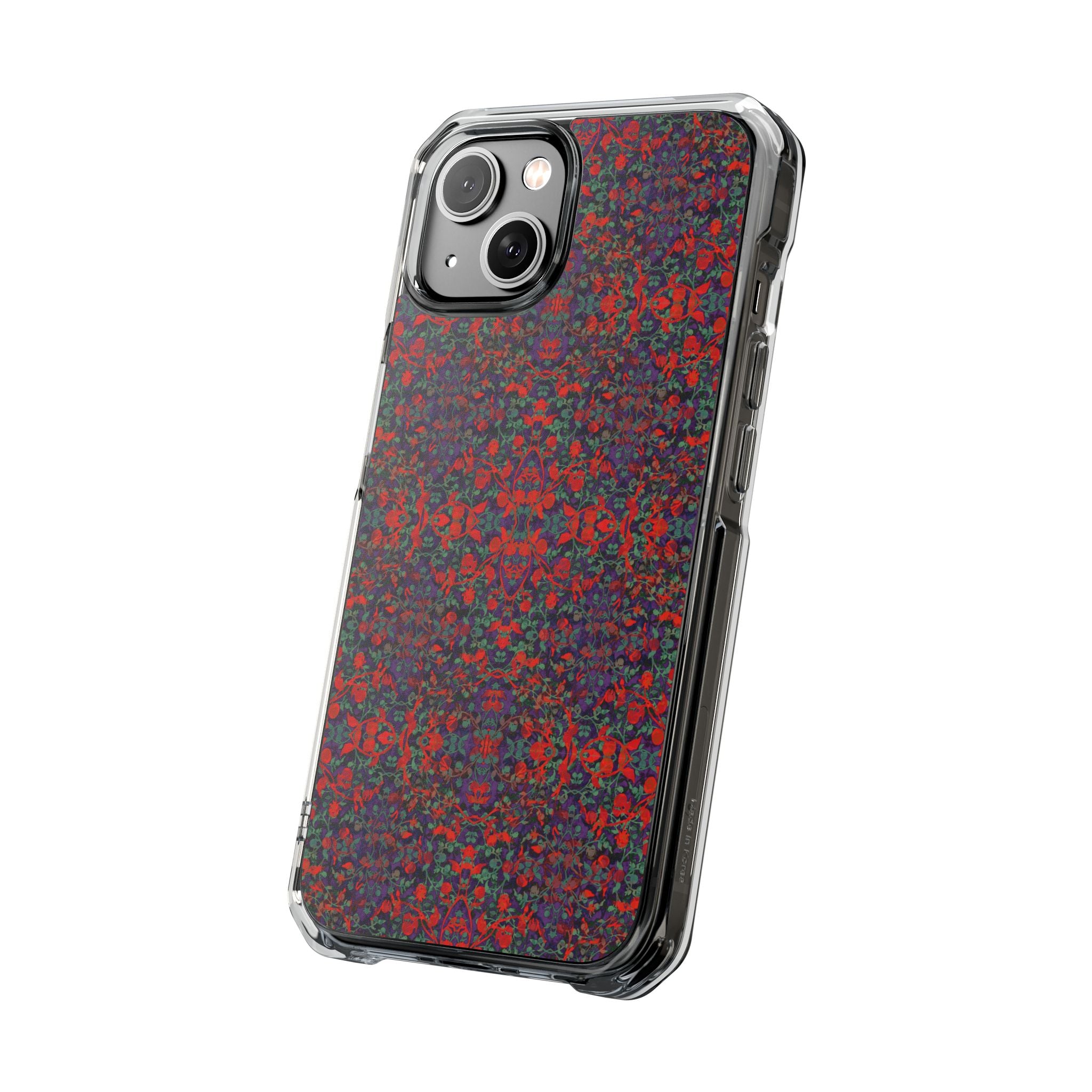 iPhone 14 Magnetic Clear Impact Case - Hidden Weave Series No.25