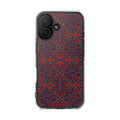iPhone 16 Magnetic Clear Impact Case - Hidden Weave Series No.25