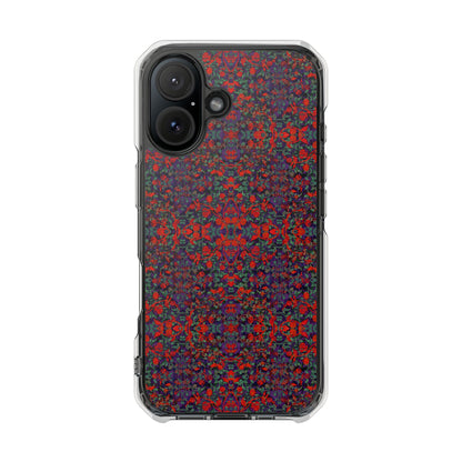 iPhone 16 Magnetic Clear Impact Case - Hidden Weave Series No.25