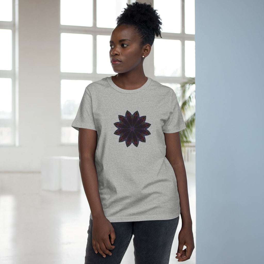 Women’s Maple Tee - Love Light Mandalas No.25