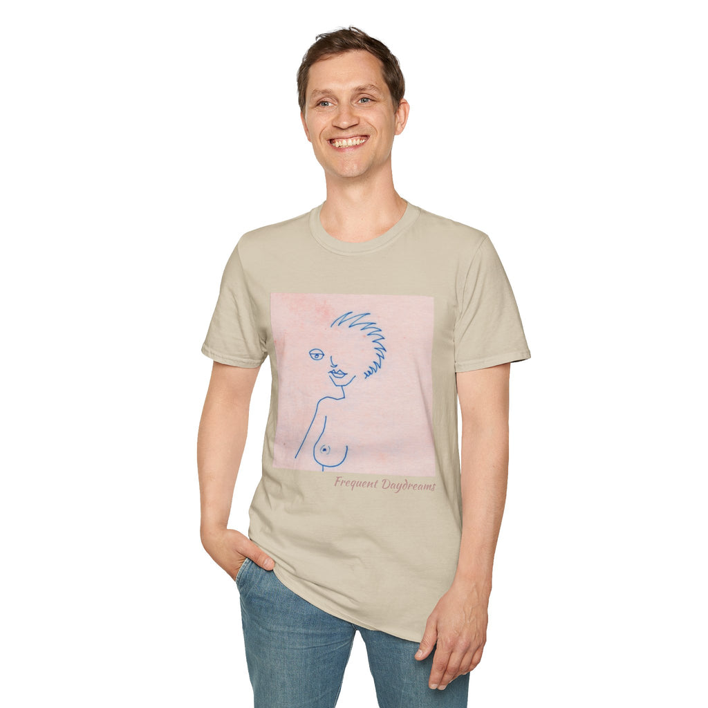 Unisex Softstyle T-Shirt - Frequent Daydreams Sketch No.46