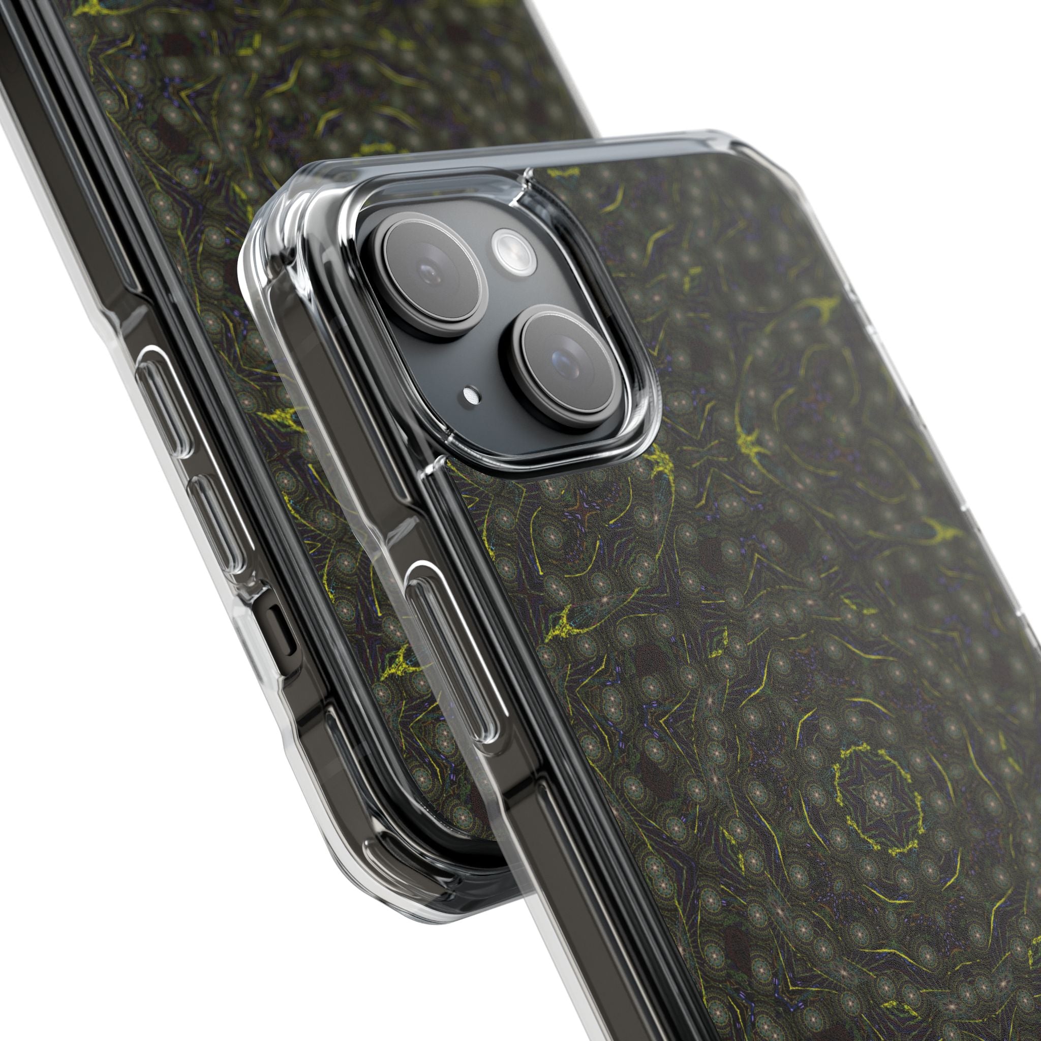 iPhone 15 Magnetic Clear Impact Case - P5 Kaleidoscopic No.2