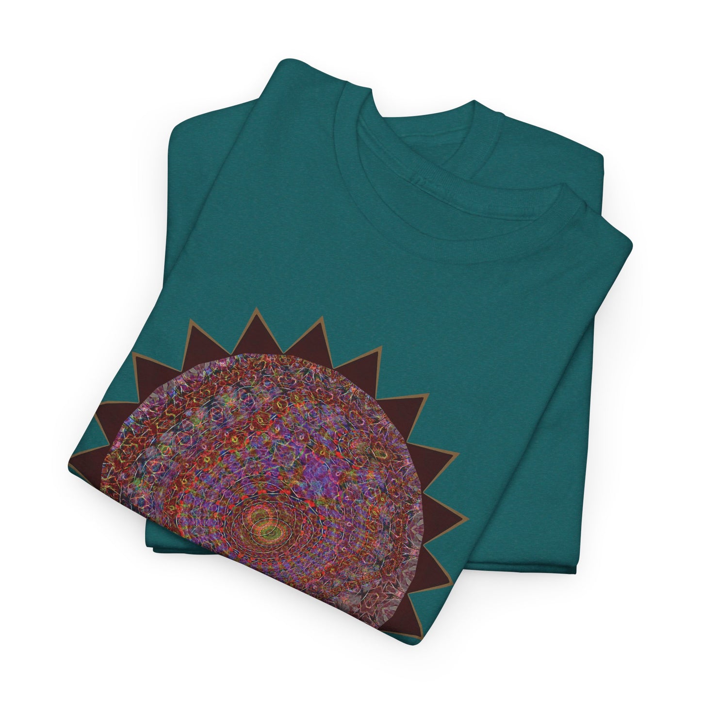 Unisex Heavy Cotton Tee - Mycelium Mandalas No.M18K4