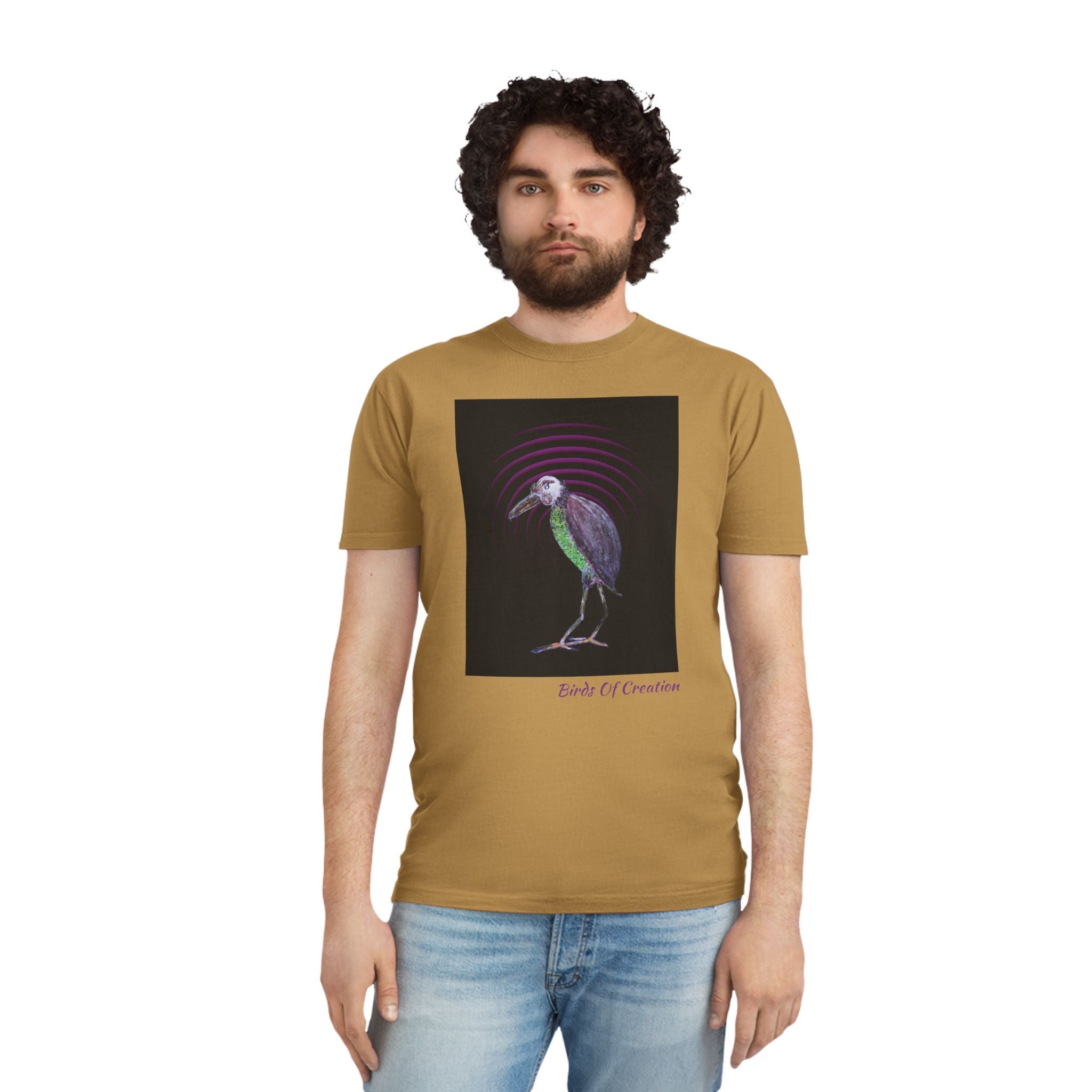 Unisex Faded Shirt - Birds Of Creation No.2b