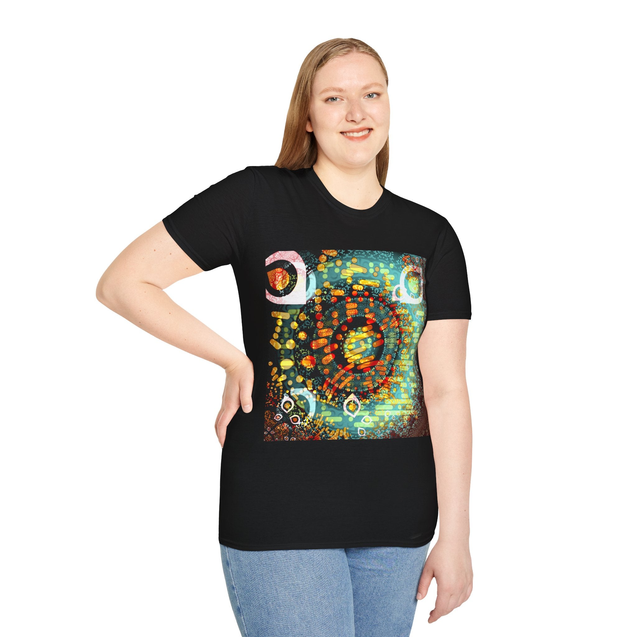 Unisex Softstyle T-Shirt - Psychedelic QR No.1