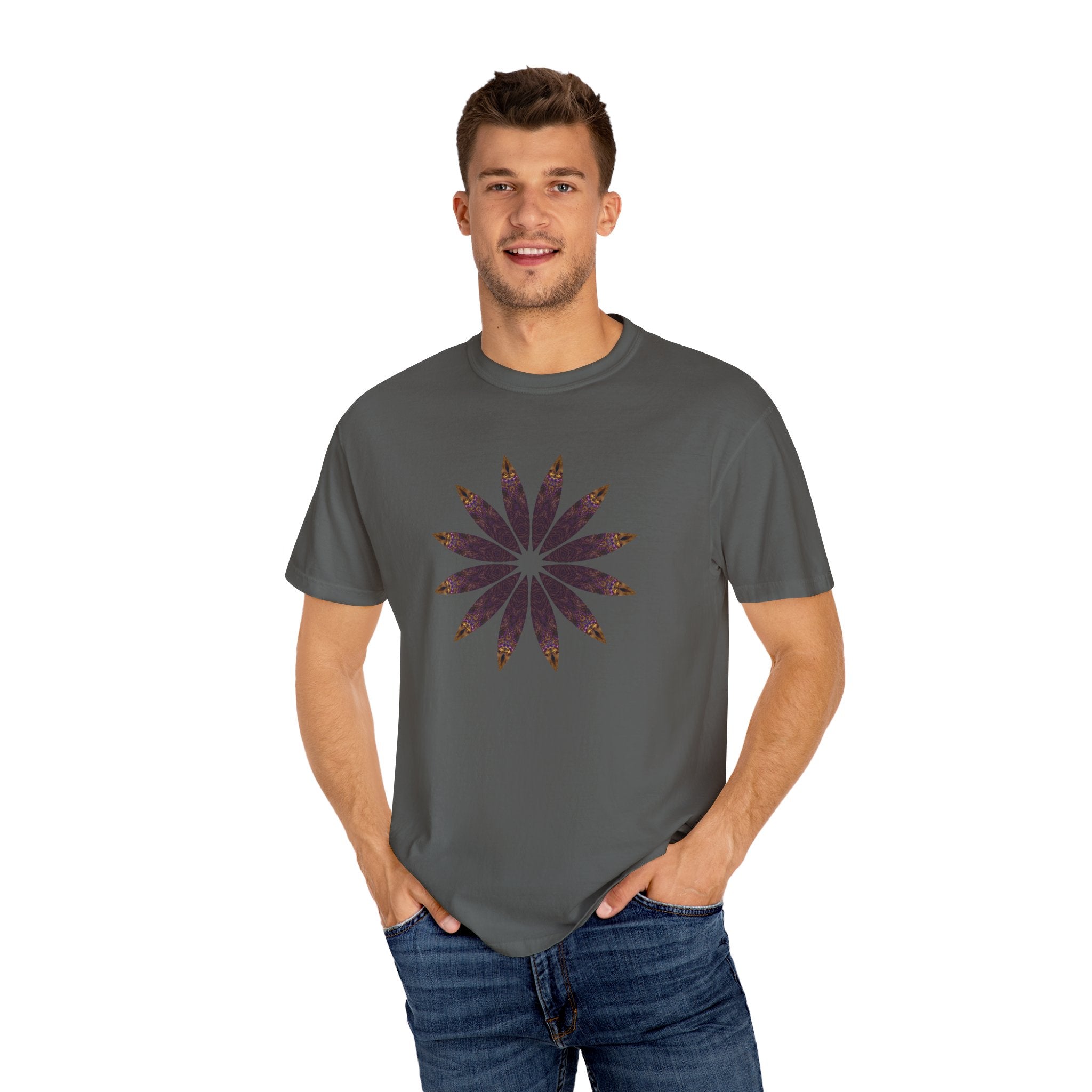 Unisex Garment-Dyed T-shirt - Love Light Mandalas No.2