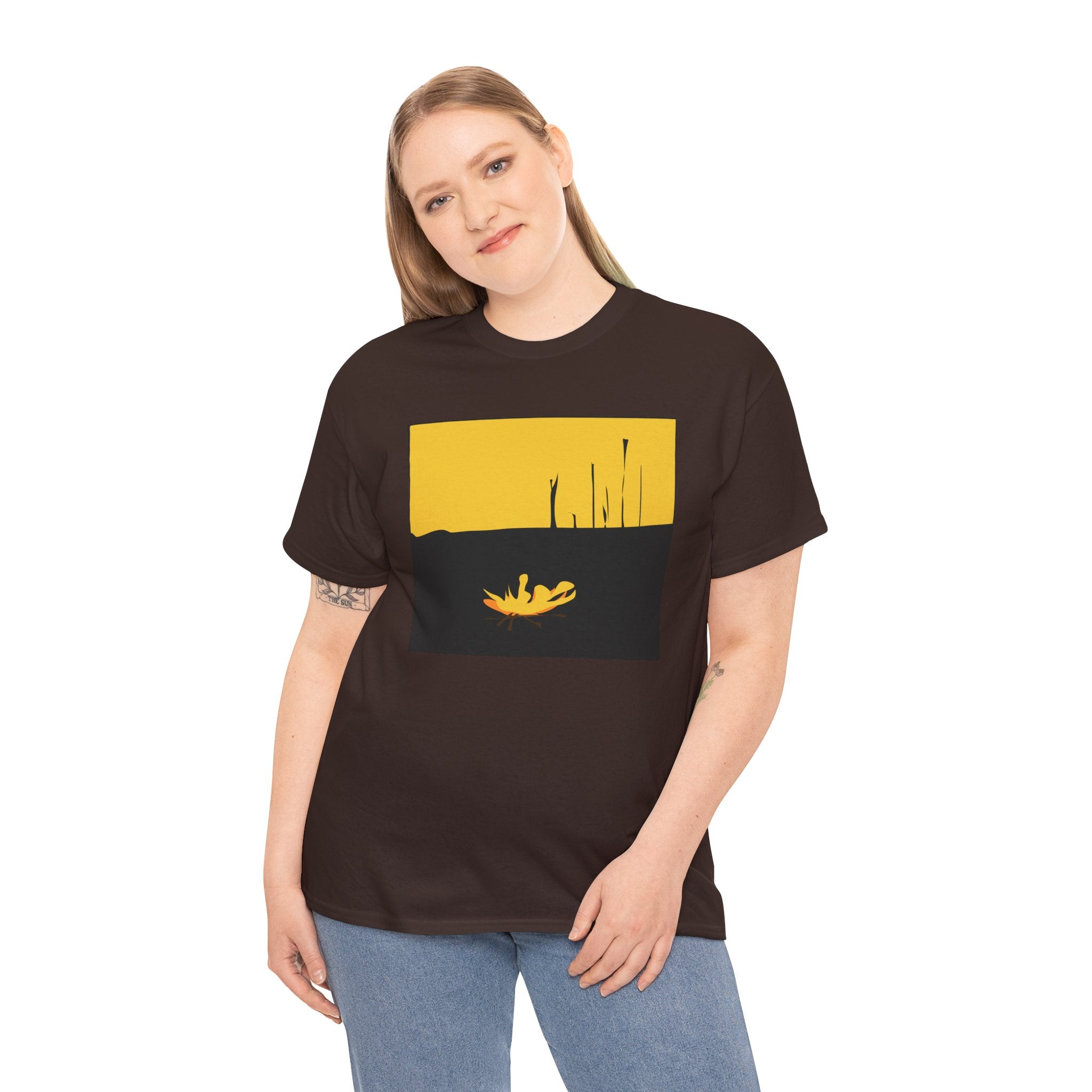 Unisex Heavy Cotton Tee - The Traveller Series (Fire)