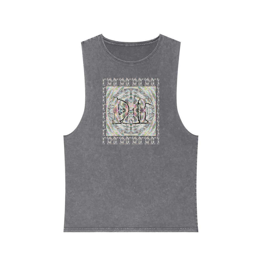 Unisex Stonewash Tank Top - DMT Scribe No.7