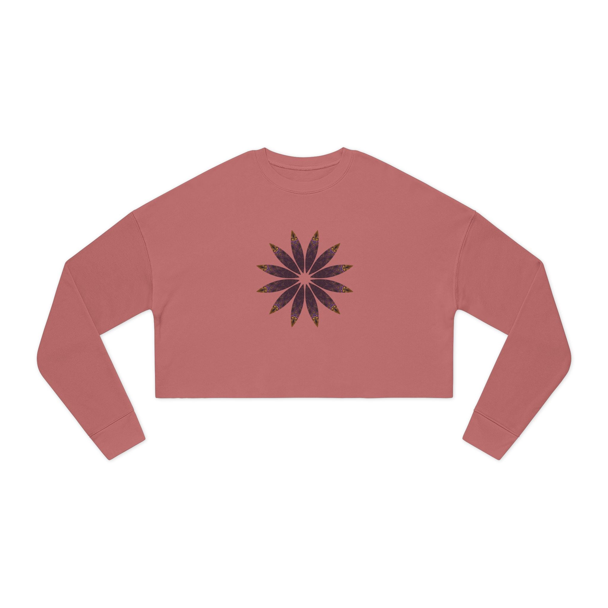 Women's Cropped Sweatshirt - Love Light Mandalas No.2