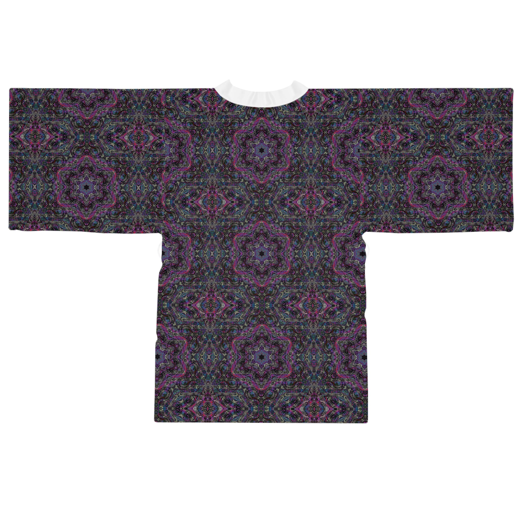 Long Sleeve Kimono Robe - P5 Kaleidoscopic No.33