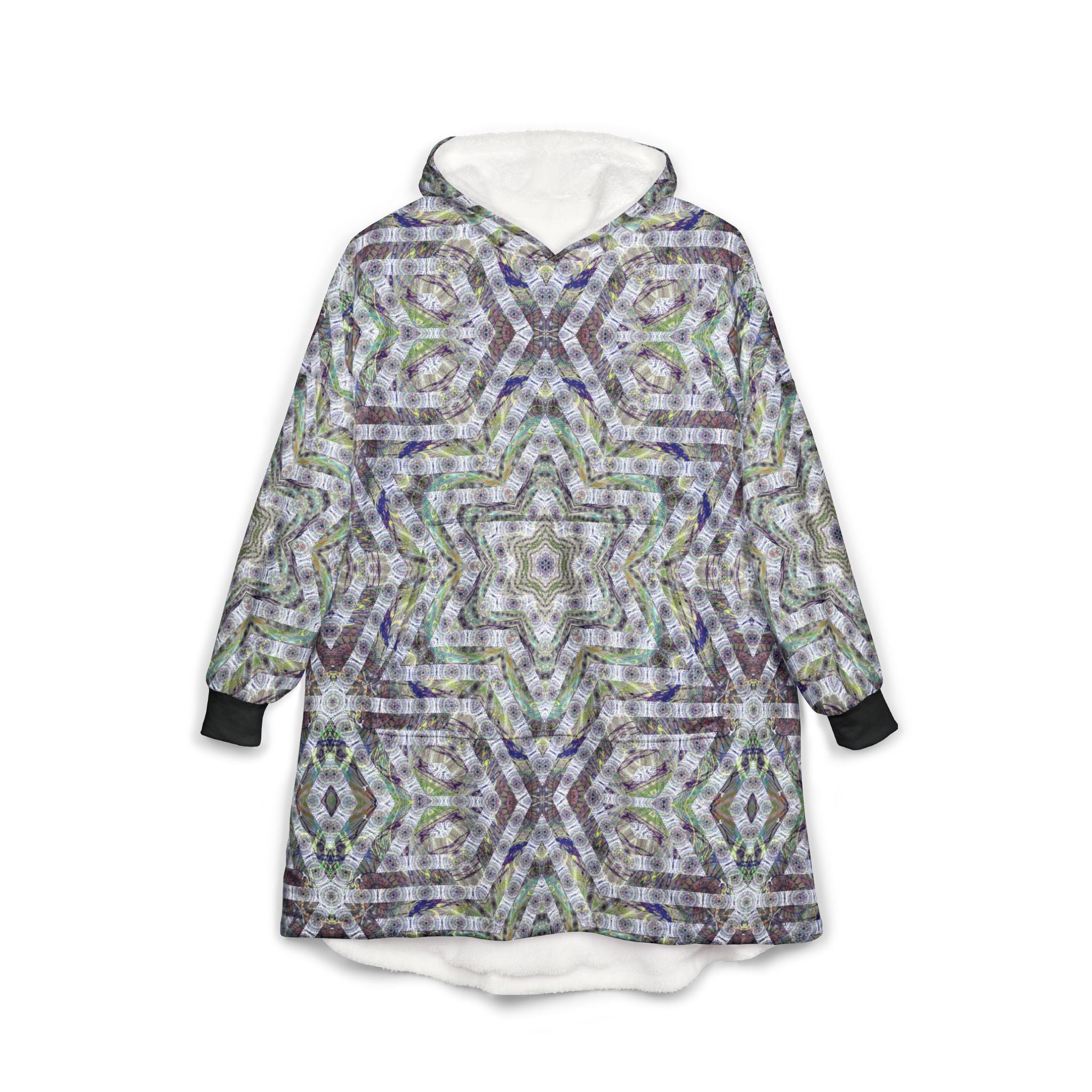Unisex Hooded Blanket - P5 Kaleidoscopic No. 21