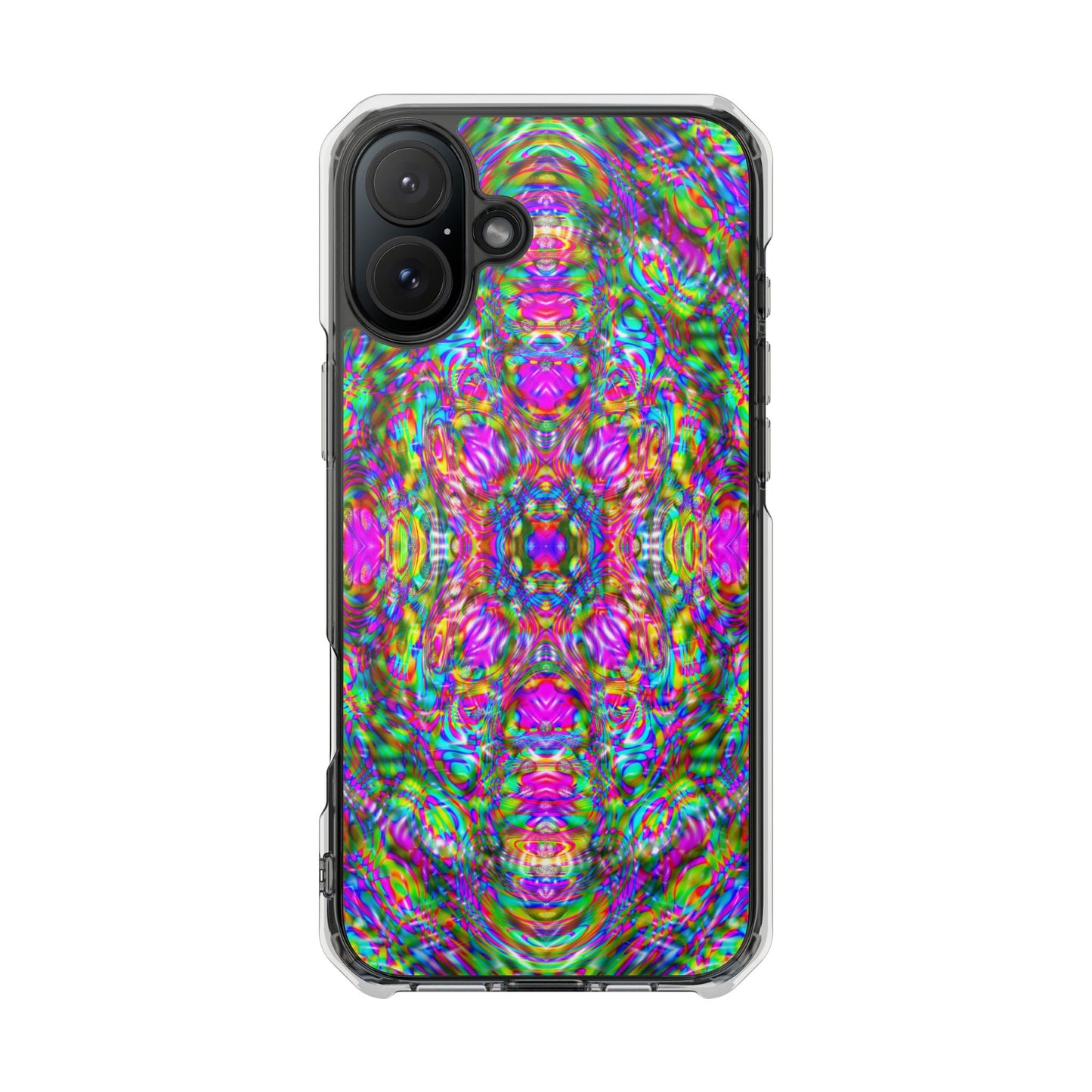iPhone 16 Magnetic Clear Impact Case - DMT Scribe Tiles No.4
