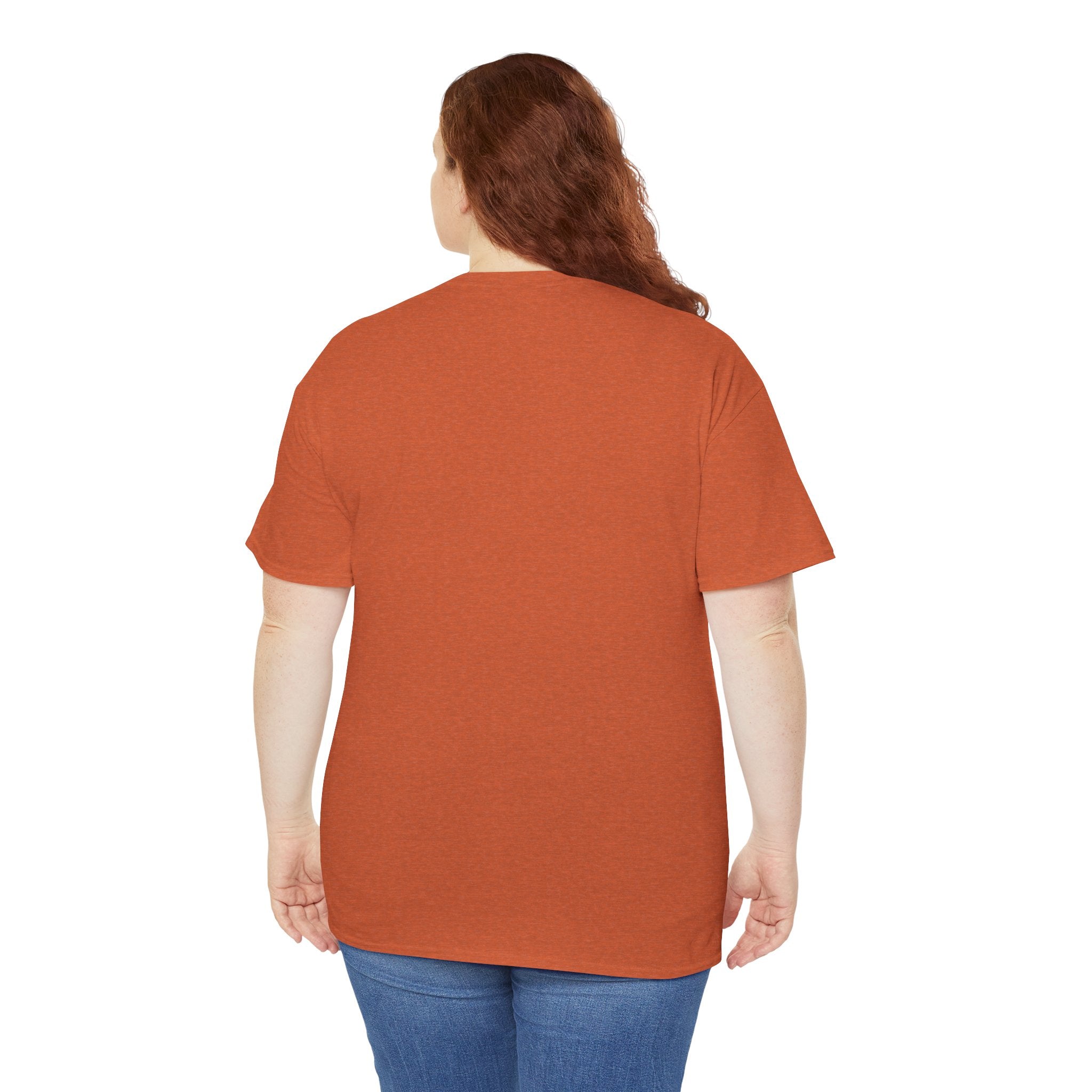 Unisex Heavy Cotton Tee - The Traveller Series (Abstract Autumn)