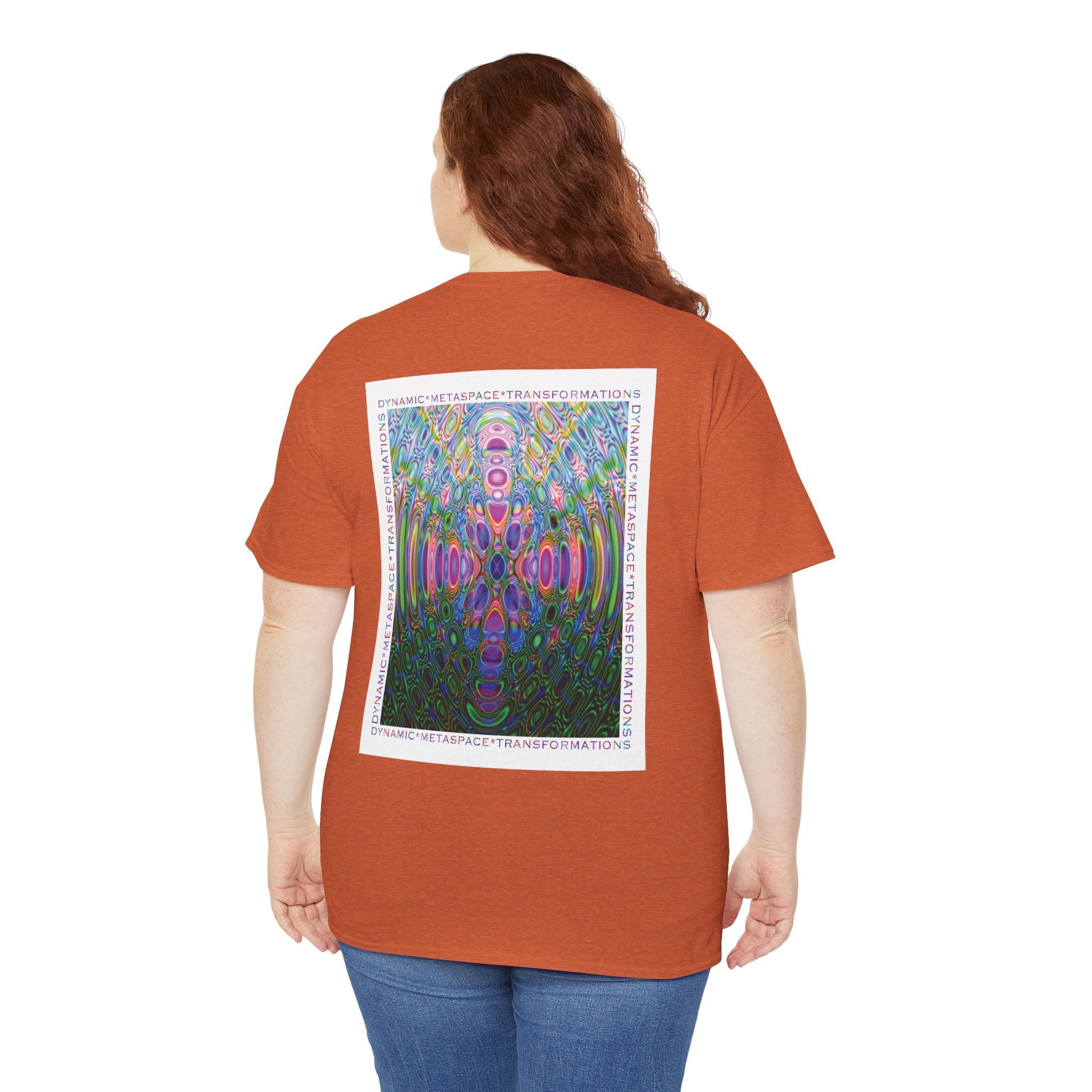 Unisex Heavy Cotton Tee (Back) - DMT Seer No.2